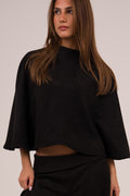 Faux Suede Cape