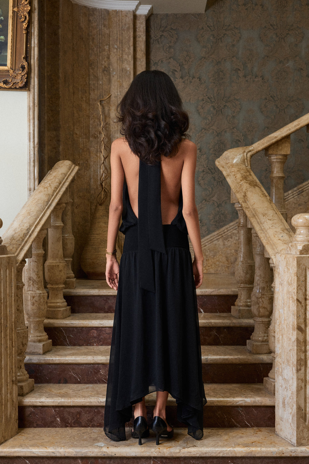 Halterneck Midi Dress